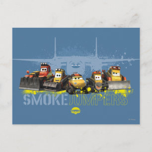 Smoke Jumpers Graphic Postcard