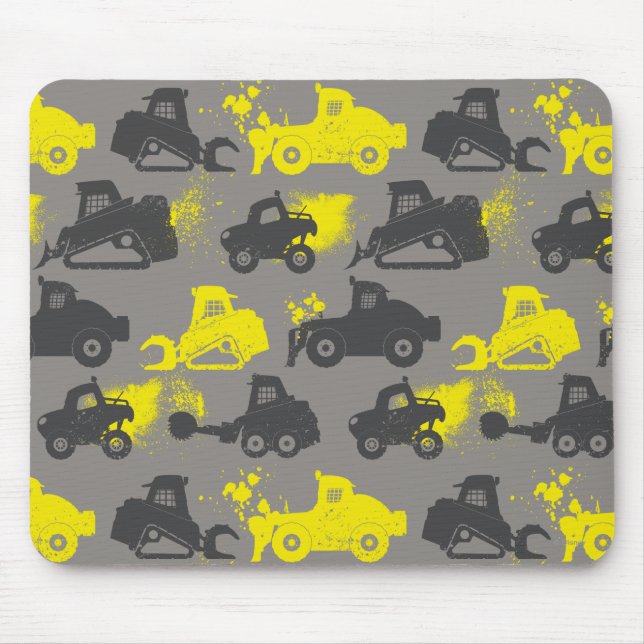 Smoke Jumpers Grey Pattern Mouse Pad (Front)