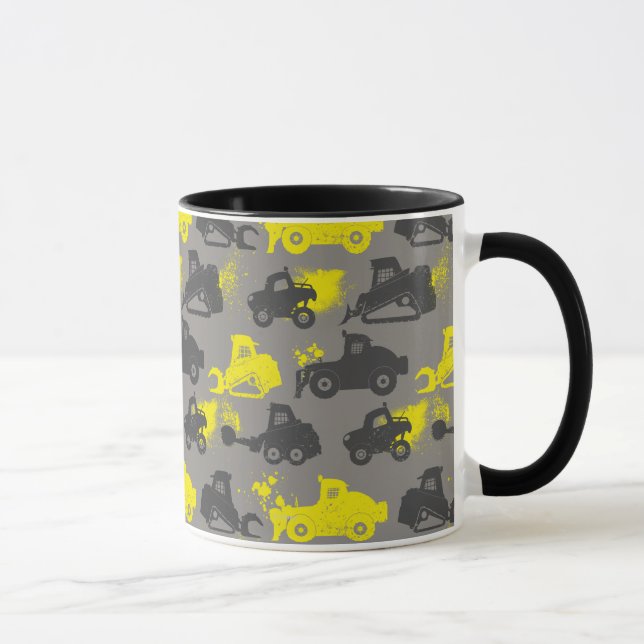 Smoke Jumpers Grey Pattern Mug (Right)
