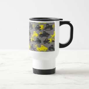 Smoke Jumpers Grey Pattern Travel Mug
