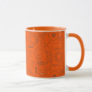 Smoke Jumpers Orange Pattern Mug