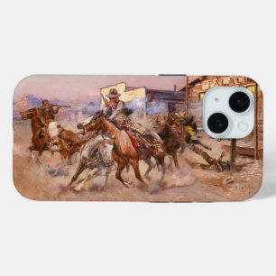 Smoke of a. 45, 1908 by Charles Marion Russell iPhone 15 Case