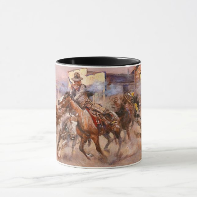 Smoke of a. 45, 1908 by Charles Marion Russell Mug (Center)
