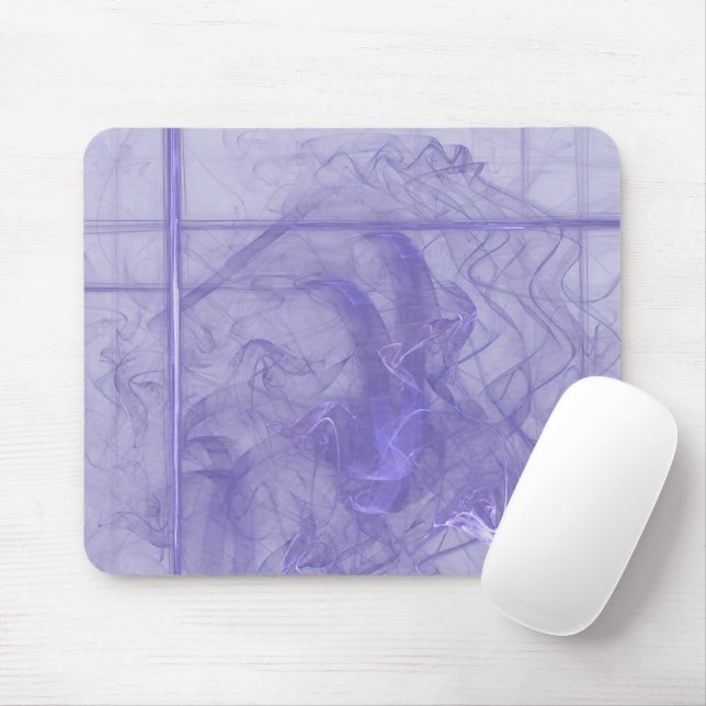 Smoke Over Violet Mouse Pad (With Mouse)
