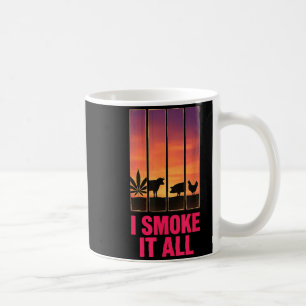 Smoke Pot Smoker Meat Eater Humour Bbq Design Coffee Mug