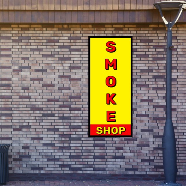 Smoke Shop Red Yellow Black Advert  Banner (Creator Uploaded)