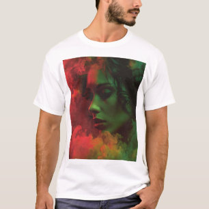 Smoke Signal – Dreamlight Profile in Red and Green T-Shirt