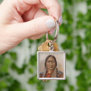 Smoke Signals: Lakota Indian Chief Sitting Bull Keychain