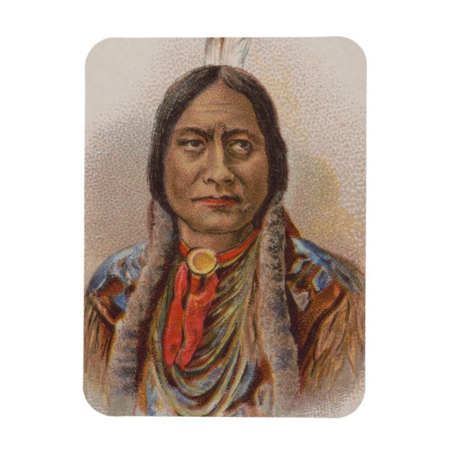 Smoke Signals: Lakota Indian Chief Sitting Bull Magnet (Vertical)