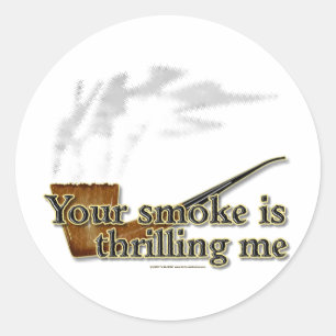 Smoke Thrills Classic Round Sticker