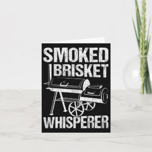 Smoked Brisket Whisperer Smoking Meat Rbecue Vinta Card