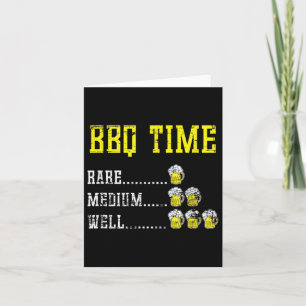 Smoked Meat Funny Bbq Chef Beer Drinking Gift Barb Card