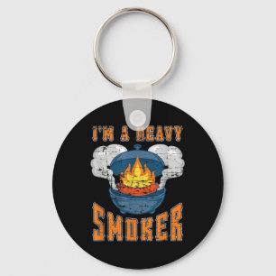 Smoked Meat Grilling Steak Funny Bbq Chef Gift Bar Keychain