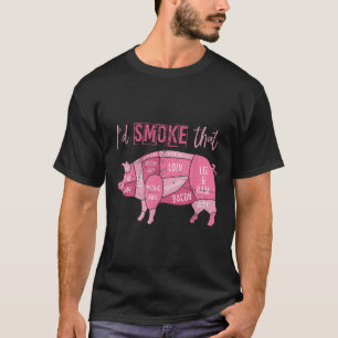 Smoked Pork Grill Bacon Lover Funny Bbq Chef Gift T-Shirt
