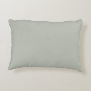 Smoked Sage Green Solid Colour - Grey Mist 419B Accent Pillow