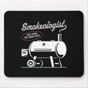 Smokeologist Bbq Dad Funny Smoking Meat Smoker Rbe Mouse Pad