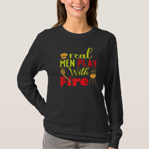 Smoker Grill Meat Sausage Charcoal T-Shirt