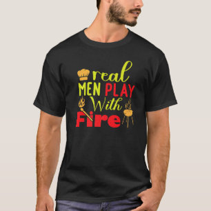 Smoker Grill Meat Sausage Charcoal T-Shirt