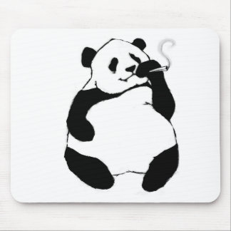 Smoker Panda Mouse Pad