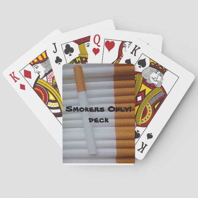 Smokers Only! Playing Cards (Back)