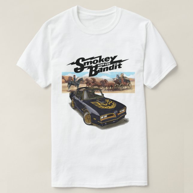 Smokey and the Bandit Car   T-Shirt (Design Front)
