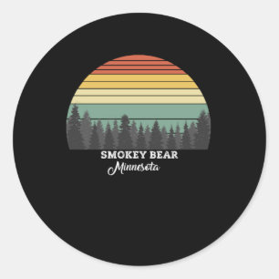 Smokey Bear Minnesota Classic Round Sticker
