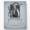 Smokey Blue Photo Memorial Plaque