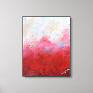 Smokey Crimson Canvas Print