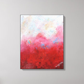 Smokey Crimson Canvas Print