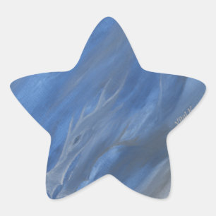 Smokey Dragon Star Sticker