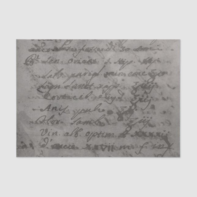 Smokey grey ancient parchment alchemist paper  (Front)