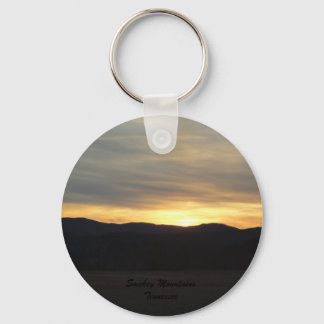 Smokey Mountain Sunset Keychain