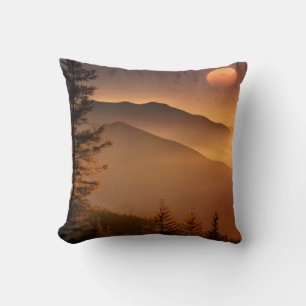 Smokey Mountains Throw Pillow