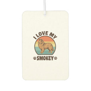 Smokey Sheltie Dog Vintage Sunset Shirt Design_1 Air Freshener