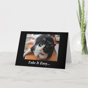 Smokey The Cat Get Well Soon Card