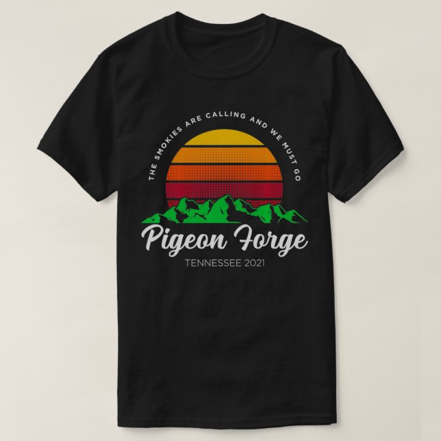 Smokies Are Calling Tennessee Family Vacation Pige T-Shirt (Design Front)