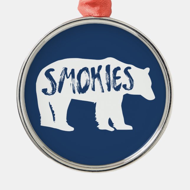 Smokies Bear Metal Ornament (Front)