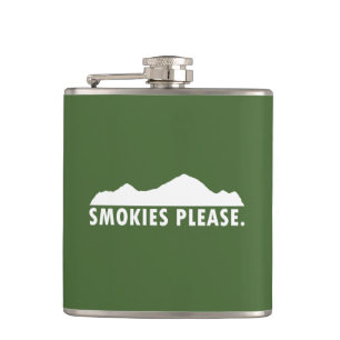 Smokies Please Hip Flask