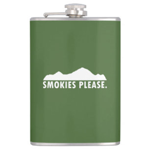 Smokies Please Hip Flask
