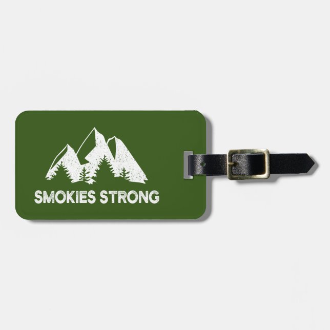 Smokies Strong Luggage Tag (Front Horizontal)