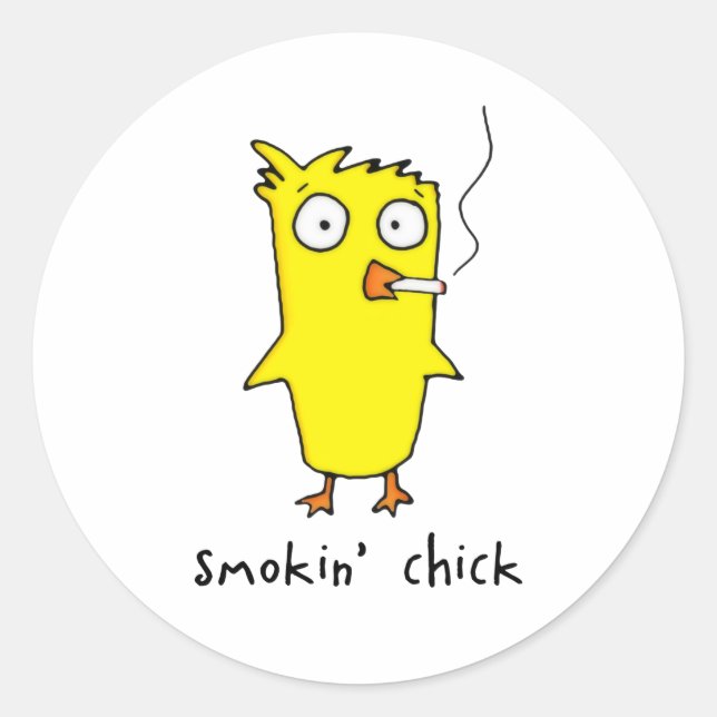 Smokin’ Chick Stickers (Front)