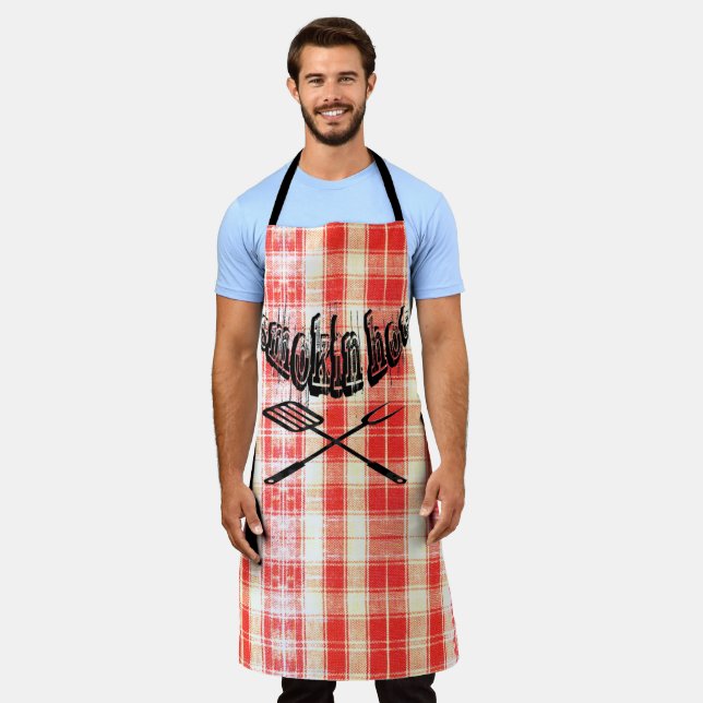 smokin' hot BBQ apron | m3galleryStudio (Worn)