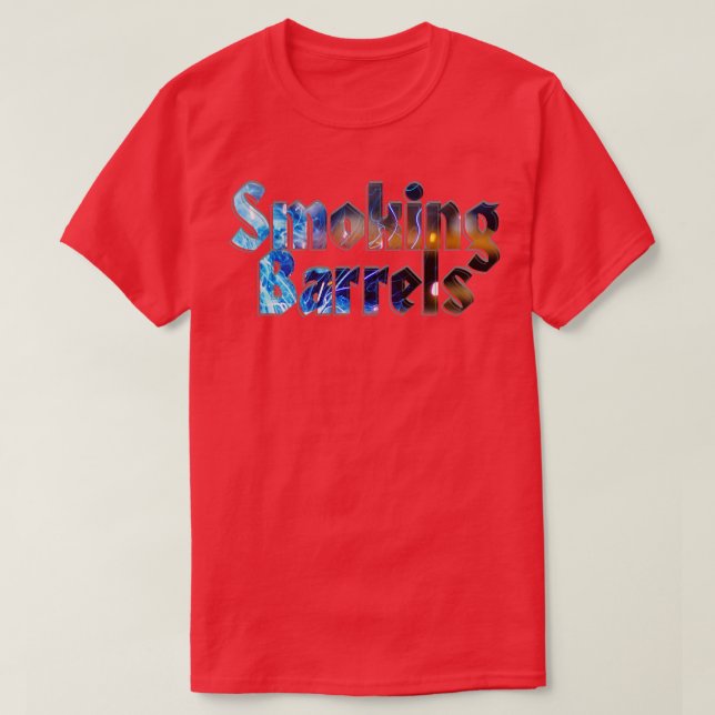 Smoking Barrels T-Shirt (Design Front)