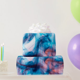 Smoking Blue Colour Wrapping Paper