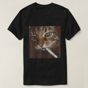 Smoking Cat Meme T-Shirt