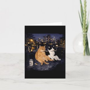 Smoking cats meme funny smoking cat humour kitten card