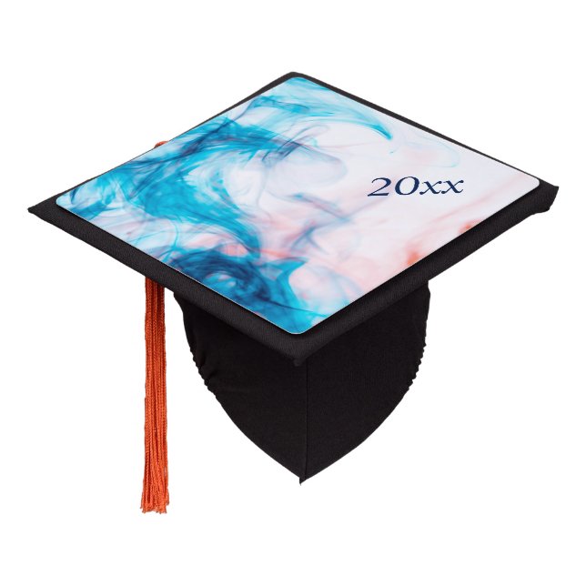 Smoking Colour Graduation Cap Topper (Angled)