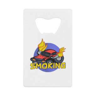 Smoking Credit Card Bottle Opener