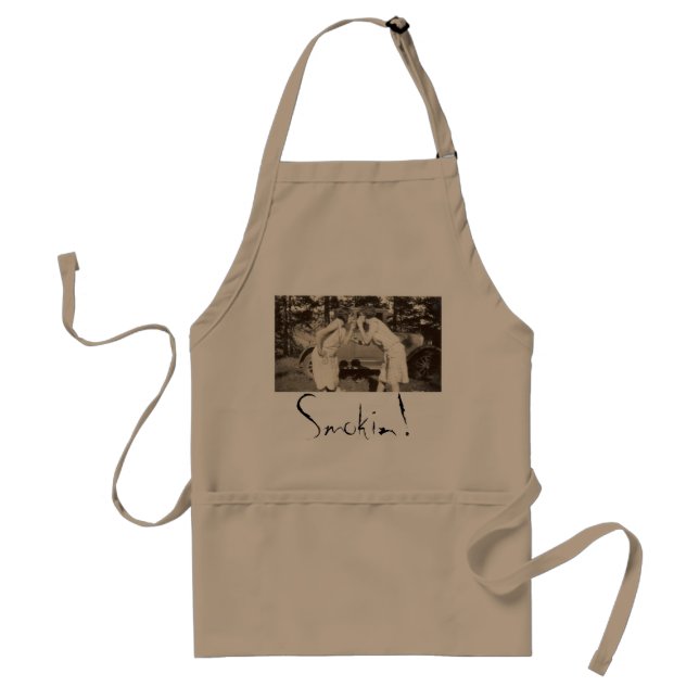 Smoking Flapper Girls Apron (Front)