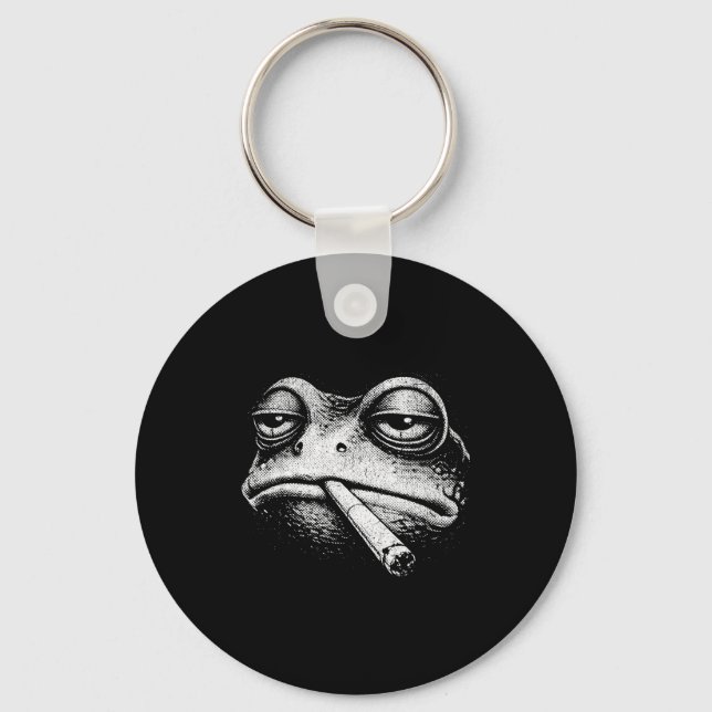 Smoking frog  keychain (Front)